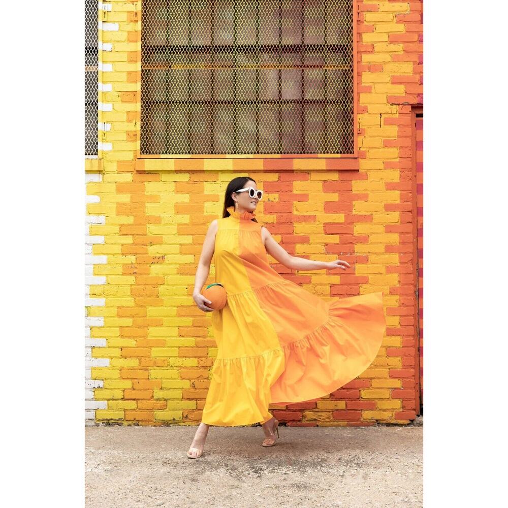 Bright Yellow Tiered Maxi Dress - Women